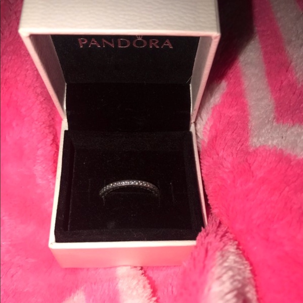 Pandora Hearts of Pandora Ring, Clear Silver